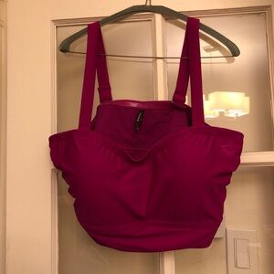 Torrid size 3 fuchsia soft cup, swim top